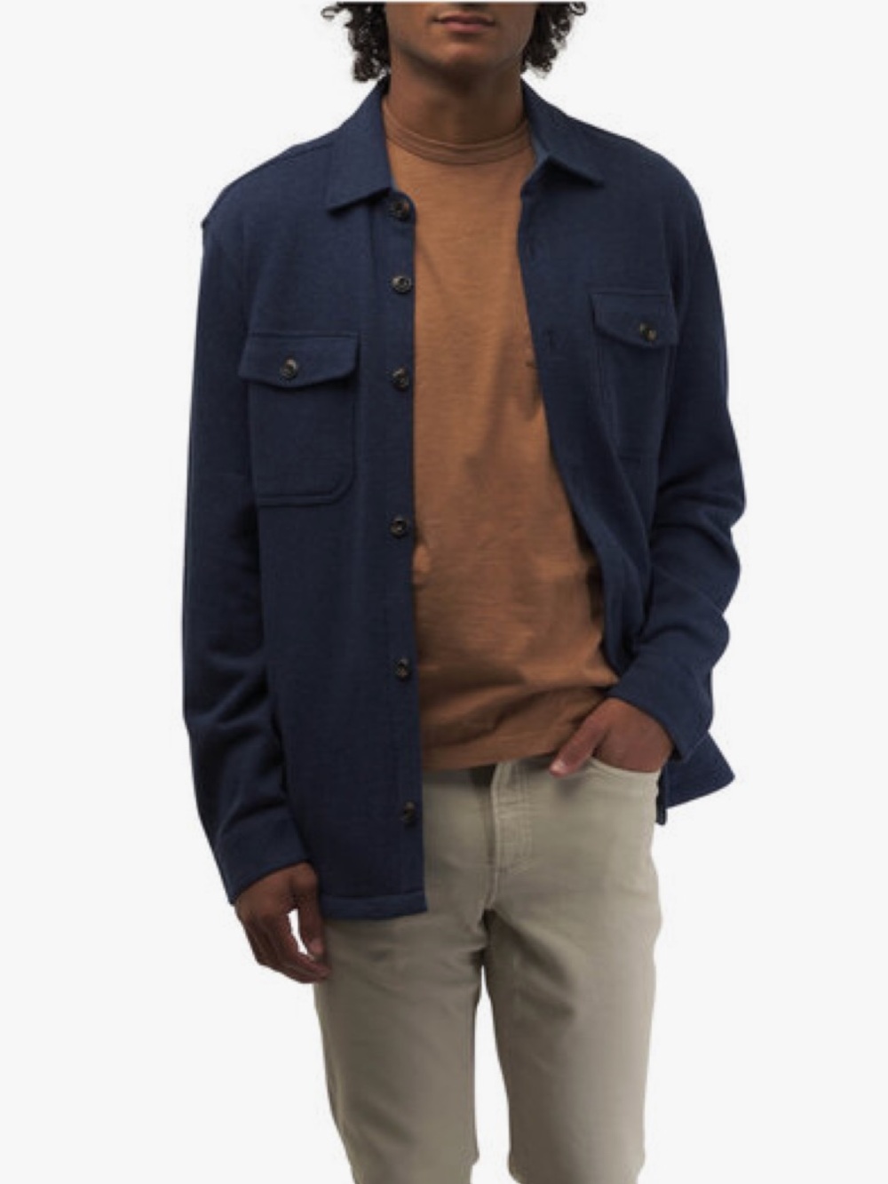 Faherty Inlet Navy Night Mélange Knit CPO Shirt Jacket
$198. Size XL